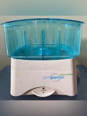 GermGuardian Dry Heat Nursery Sanitizer with Blue Translucent Lid